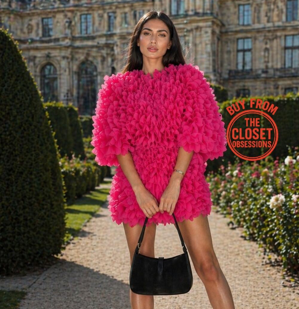 ZARA Pink Textured Statement Coat NWT Couture Barbiecore Jacket